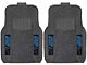 Molded Front Floor Mats with Carolina Panthers Logo (Universal; Some Adaptation May Be Required)