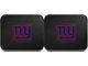 Molded Rear Floor Mats with New York Giants Logo (Universal; Some Adaptation May Be Required)