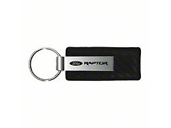 Raptor Leather Key Fob; Black Carbon Fiber