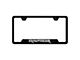 Raptor License Plate Frame; Black (Universal; Some Adaptation May Be Required)