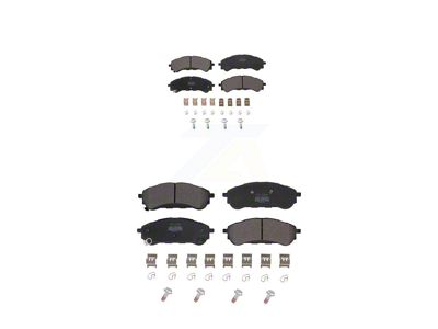 Semi-Metallic Brake Pads; Front and Rear (19-23 Ranger)