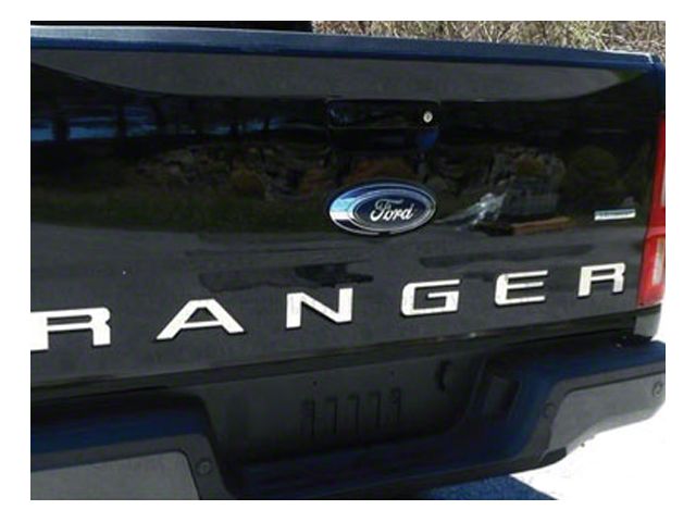 Tailgate Insert Letters; Chrome Mirror (19-23 Ranger)