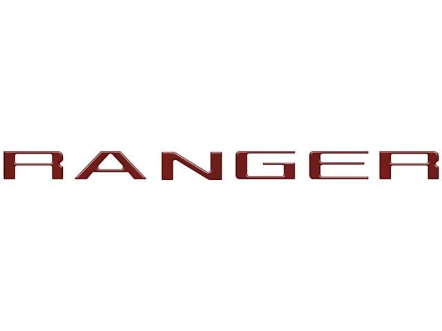 Tailgate Insert Letters; Rapid Red (19-23 Ranger)