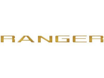Tailgate Letter Inserts; Cyber Orange (2024 Ranger)