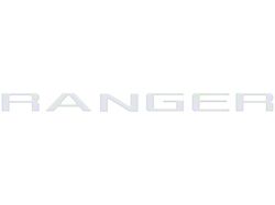 Tailgate Letter Inserts; Gloss White (2024 Ranger)