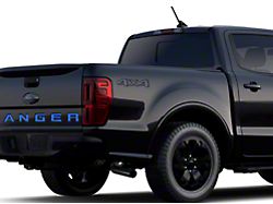 Tailgate Letter Vinyl Inserts; Gloss Black (19-23 Ranger)