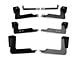 Raptor Series 4-Inch OE Style Curved Oval Side Step Bars; Body Mount; Black (14-18 Silverado 1500)