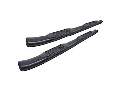 Raptor Series 4-Inch OE Style Curved Oval Side Step Bars; Black (15-22 Colorado Crew Cab)