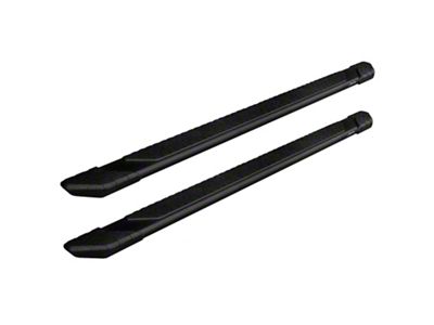 Raptor Series 5-Inch Tread Step Slide Track Running Boards; Black Textured (17-24 F-350 Super Duty SuperCab)