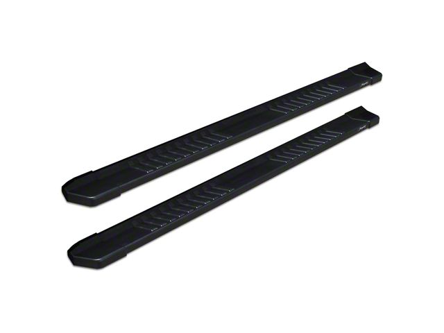 Raptor Series 6-Inch OEM Style Slide Track Running Boards; Black Textured (17-24 F-350 Super Duty SuperCab)