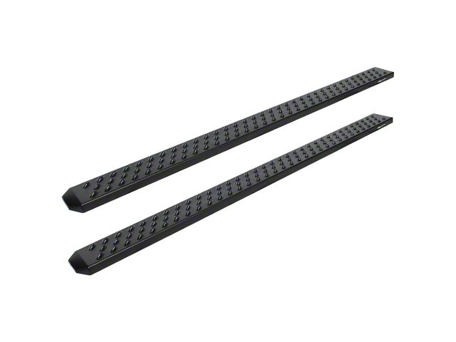 Raptor Series 6.50-Inch Sawtooth Slide Track Running Boards; Black Textured (11-16 F-350 Super Duty SuperCrew)