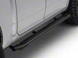 Raptor Series 5-Inch Tread Step Slide Track Running Boards; Black Textured (09-18 RAM 1500 Crew Cab)