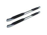 Raptor Series 4-Inch OE Style Curved Oval Side Step Bars; Polished Stainless Steel (03-09 RAM 2500 Quad Cab)