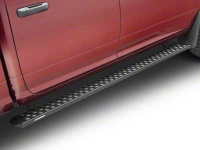 Raptor Series 6.50-Inch Sawtooth Slide Track Running Boards; Black Textured (10-24 RAM 2500 Crew Cab)