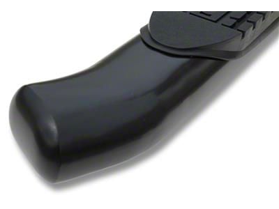 Raptor Series 4-Inch OE Style Curved Oval Side Step Bars; Black (20-25 Sierra 2500 HD Double Cab)