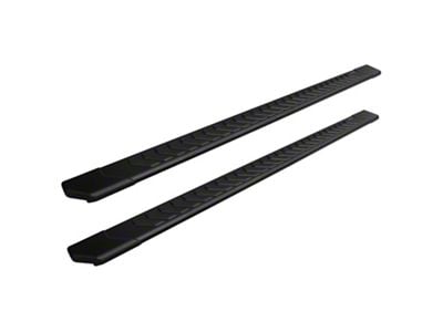 Raptor Series 5-Inch OEM Style Full Tread Slide Track Running Boards; Black Textured (20-25 Sierra 2500 HD Double Cab)