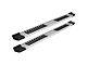 Raptor Series 6-Inch OEM Style Slide Track Running Boards; Brushed Aluminum (20-24 Sierra 3500 HD Double Cab)