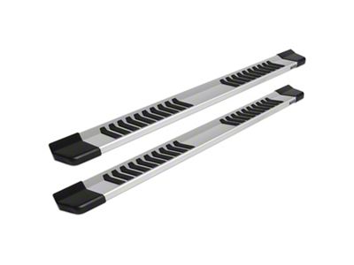 Raptor Series 6-Inch OEM Style Slide Track Running Boards; Brushed Aluminum (07-19 Sierra 3500 HD Extended/Double Cab)