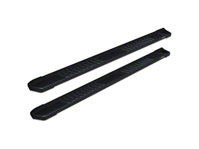 Raptor Series 6-Inch OEM Style Slide Track Running Boards; Black Textured (20-25 Silverado 2500 HD Double Cab)