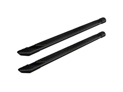 Raptor Series 5-Inch Tread Step Running Boards; Textured Black (07-19 Silverado 3500 HD Extended/Double Cab)