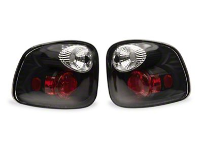 Raxiom Axial Series Altezza Style Tail Lights; Black Housing; Clear Lens (97-00 F-150 Flareside)