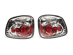 Raxiom Axial Series Altezza Style Tail Lights; Chrome Housing; Clear Lens (97-00 F-150 Flareside)