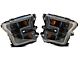 Raxiom CXR Series LED Headlights; Black Housing; Clear Lens (15-17 F-150; 18-20 F-150 Raptor)