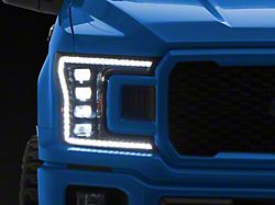 Raxiom CXR Series V2 LED Headlights; Black Housing; Clear Lens (18-20 F-150, Excluding Raptor)