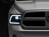 Raxiom LED Halo Surround Headlights; Black Housing; Clear Lens (09-18 RAM 1500)