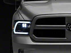 Raxiom LED Halo Surround Headlights; Black Housing; Clear Lens (09-18 RAM 1500)