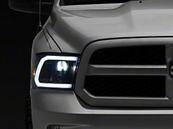 Raxiom LED Halo Surround Headlights; Black Housing; Clear Lens (09-18 RAM 1500)