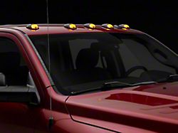 Raxiom Axial Series LED Cab Roof Clearance Lighting; Amber; Smoked Lens (03-18 RAM 2500 w/ Factory Clearance Lights)