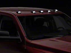 Raxiom Axial Series LED Cab Roof Clearance Lighting; White; Smoked Lens (03-18 RAM 2500 w/ Factory Clearance Lights)