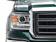 Raxiom LED DRL Bar Factory Style Headlights; Chrome Housing; Clear Lens (14-18 Sierra 1500 w/ Factory Halogen Headlights)