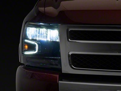 Raxiom LED Headlights; Black Housing; Clear Lens (07-13 Silverado 1500)