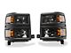 Raxiom OE Style Headlights with Black Trim; Black Housing; Clear Lens (14-15 Silverado 1500)