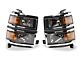 Raxiom OE Style Headlights with Chrome Trim; Black Housing; Clear Lens (14-15 Silverado 1500)