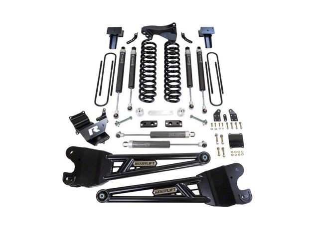 ReadyLIFT 4-Inch Coil Spring Suspension Lift Kit with Radius Arms and Falcon 1.1 Monotube Shocks (23-24 4WD 6.7L Powerstroke F-350 Super Duty SRW)