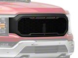 RedRock Baja Upper Replacement Grille with LED Lighting; Charcoal (21-23 F-150, Excluding Raptor & Tremor)