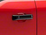 RedRock Door Handle Covers; Black (21-25 F-150 w/ Smart Key Button)