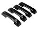 RedRock Door Handle Covers; Black (21-24 F-150 w/ Smart Key Button)