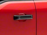 RedRock Front and Rear Door Handle Covers; Carbon Fiber (21-25 F-150 SuperCrew w/ Smart Key Button)