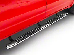 Barricade Pinnacle 4-Inch Oval Bent End Side Step Bars; Stainless Steel (19-25 RAM 1500 Quad Cab)