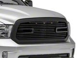 RedRock Boss Upper Replacement Grille with LED DRL; Matte Black (13-18 RAM 1500, Excluding Rebel)