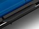 RedRock 4-Inch Oval Bent End Side Step Bars; Black (15-24 F-150 SuperCab)