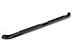 RedRock 4-Inch Oval Bent End Side Step Bars; Black (15-24 F-150 SuperCab)