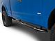 RedRock 4-Inch Oval Bent End Side Step Bars; Black (15-24 F-150 SuperCab)