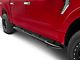 RedRock 4-Inch Oval Bent End Side Step Bars; Black (15-24 F-150 SuperCrew)