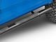 RedRock 4-Inch Oval Straight End Side Step Bars; Black (15-24 F-150 SuperCab)