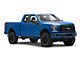 RedRock 4-Inch Oval Straight End Side Step Bars; Black (15-24 F-150 SuperCab)